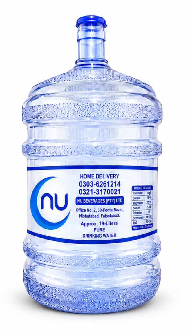 NU Water 19 L bottle